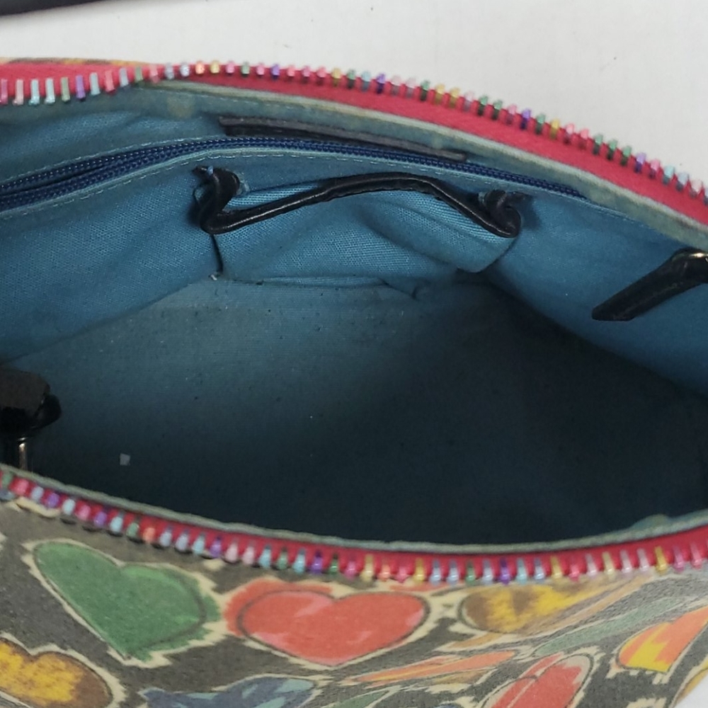 Dooney Bourke shoulder purse bag multicolor bucket zipper - Picture 7 of 10